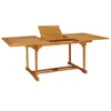 vidaXL 7-tlg. Garten-Essgruppe Massivholz Teak Produktbild-Vorschau 3