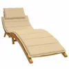 vidaXL Cuscino lettino Melange Beige 186x58x4 cm tessuto Anteprima dell’immagine prodotto 2