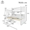 Etagenbett mit 2 Schlafgelegenheiten und Lattenrost, 90x200 Produktbild-Vorschau 5