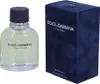 A bottle of Dolce & Gabbana Pour Homme Eau de Toilette and its matching navy blue box are displayed side-by-side on a white background. Anteprima dell’immagine prodotto