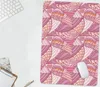 MuchoWow® Mauspad Mousepad Mädchen - Federn - Rosa - Muster Produktbild-Vorschau 6