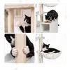 Relaxdays Kratzbaum mit Katzenkloschrank & Futterstation, Produktbild-Vorschau 3