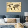 MuchoWow® Poster Weltkarte - Zeitung - Gold 60x40 cm - Produktbild-Vorschau 4