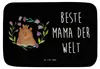 Mr. & Mrs. Panda Badematte Bär Königin - Schwarz - Produktbild-Vorschau 1