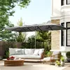 Outsunny Doppelsonnenschirm mit Kurbel 451 x 264 cm, UV Produktbild-Vorschau 2