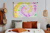 MuchoWow® Wandteppich Wandbehang Sommer - Krawattenfärbung Produktbild-Vorschau 4