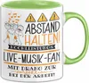 Live-Musik-Fan Tasse Geschenk Lustig Abstand Halten Produktbild-Vorschau 1