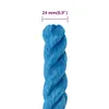 vidaXL Corde de travail bleu 24 mm 50 m polypropylène Voir les images du produit 5