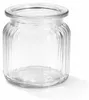 Windlicht Glas gerillt 8x9cm 4er Set klar/transparent Produktbild-Vorschau 4