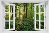 Wallario Poster mit Fenster-Illusion: Waldanemonen und Produktbild-Vorschau 1