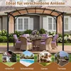 Pergola COSTWAY, gazebo 3 x 2,4 m con tetto scorrevole Anteprima dell’immagine prodotto 7