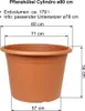 MePla - Pflanzkübel Cylindro ø 80 terra Produktbild-Vorschau 2