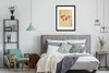 MuchoWow® Gerahmtes Poster Weltkarte - Herz - Braun 60x80 Produktbild-Vorschau 7