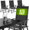 CASARIA® Gartenmöbel Set 4 Stühle mit Tisch 90x90cm Produktbild-Vorschau 11