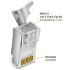 40x Netzwerkstecker CAT 7 6A RJ45 LAN Netzwerk Crimp Produktbild-Vorschau 16