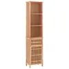 vidaXL Szafka łazienkowa 42x29x182 cm z litego drewna Podgląd zdjęcia produktu 1