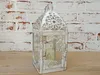 Laterne Windlicht Weiß Eisen Metall  Schmetterling Shabby Produktbild-Vorschau 5