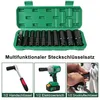 11-teiliger 1/2" Schlagschrauber-Steckschlüsselsatz, Produktbild-Vorschau 2
