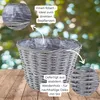 Weidekorb Pflanzgefäß rund foliert grau gewaschen 1 Stk Ø Produktbild-Vorschau 3