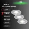 Briloner 7280-034 LED Einbauleuchten Set 3x5W Silber Produktbild-Vorschau 4