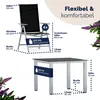CASARIA® Gartenmöbel Set 4 Stühle mit Tisch 90x90cm Produktbild-Vorschau 7