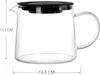1.5L Glas Teekanne mit hitzebest?ndigem Edelstahlfilter, Produktbild-Vorschau 2