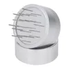 A silver coffee needle distributor tool with multiple needles protruding from a circular head, resting on a silver base. Náhľad obrázku produktu