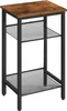 Tavolino con 2 ripiani regolabili in rete 38 x 28 x 74 cm Anteprima dell’immagine prodotto 1