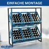 DanDiBo Getränkekistenregal 6 Kisten mit Ablage Metall 100 Produktbild-Vorschau 5
