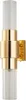 Glass & Brass - Single Tube Wall - kinkiet 45cm mosiądz Podgląd zdjęcia produktu 2
