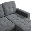 Merax L-Form Schlafsofa mit LED-Beleuchtung, modulares Produktbild-Vorschau 11