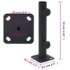 vidaXL Pied de parasol pour mât Ø32/34/38 mm noir mat acier Voir les images du produit 5