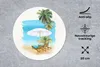 MuchoWow® Mauspad Mousepad Strandkorb - Sonnenschirm - Produktbild-Vorschau 2