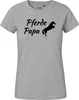 Huuraa Damen T-Shirt Pferdepapa Silhouette XL Sport Grey Produktbild-Vorschau 2