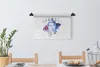 MuchoWow® Wandteppich Wandbehang Buddha - Kopf - Mond 60x40 Produktbild-Vorschau 3