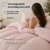 Bettwäsche 200x200 Rosa Damast Streifen – Renforcé Produktbild-Vorschau 4