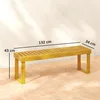 Outsunny Banc de jardin, banc en bois de pin 2 places, Voir les images du produit 5