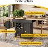 Flieks Table de salle à manger extensible avec armoire, Voir les images du produit 6