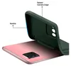 A phone case is shown being flexed onto a phone. Produktbild-Vorschau