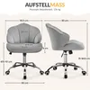 Krzesło biurowe Yaheetech ergonomiczne krzesło obrotowe Podgląd zdjęcia produktu 3
