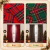 2er Set Vorhänge Weihnachten Tartan Gardinen mit Produktbild-Vorschau 5