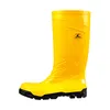 A yellow rubber boot with a black sole, isolated on a white background. Produktbild-Vorschau
