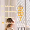 Handgefertigtes gelbes Muschel-Windspiel, 73 cm, zum Produktbild-Vorschau 4