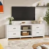 TV-Lowboard 180x40x65cm Ahorn-Optik, Fernsehschrank mit 4 Produktbild-Vorschau 1