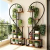 Support plantes 6 niveaux lot de 2 – étagère demi-cœur Voir les images du produit 8