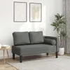 vidaXL Chaiselongue mit Kissen Dunkelgrau Stoff Produktbild-Vorschau 2