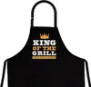 Męski fartuch kucharski "King of the Grill" z mieszanki Podgląd zdjęcia produktu 1