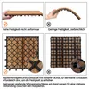 Yaheetech Płytki tarasowe Płytki drewnopodobne Akacja 30x30 Podgląd zdjęcia produktu 9