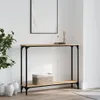 The Living Store Konsolentisch Sonoma-Eiche 100x22,5x75 cm Produktbild-Vorschau 2