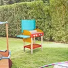 Home Deluxe Barbecue da gioco in legno TASTY - blu/rosso I Anteprima dell’immagine prodotto 2